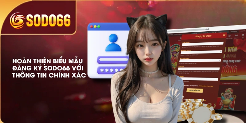 Hoàn thiện biểu mẫu đăng ký SODO66 với thông tin chính xác